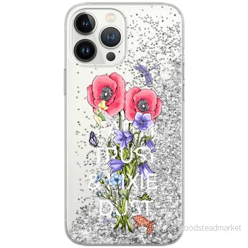 ERT GROUP mobiltelefonfodral för Apple Iphone 12/12 PRO originalt och officiellt licensierat Disney mönster Tinker Bell 003 Vit anpassad till formen på mobiltelefonen, med glitter overflow effekt 5904805653810
