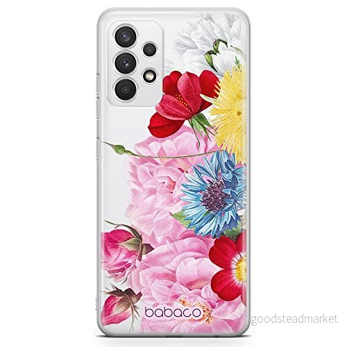 ERT GROUP mobiltelefonfodral för Samsung A32 4G LTE originalt och officiellt licensierat Babaco mönster Flowers 056 optimalt anpassad till formen på mobiltelefonen, gedeeltelijk transparant 5905131361998