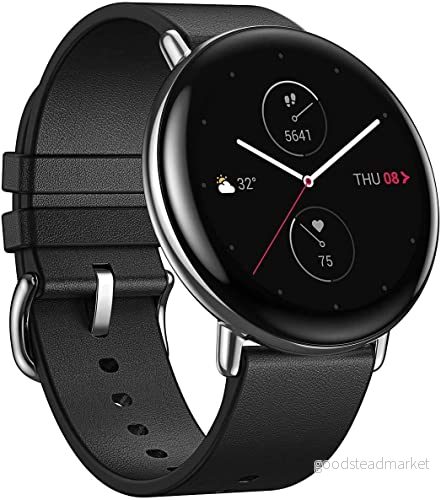 Amazfit Zepp E Smartwatch AMOLED 3D glas display fitnessklocka 5 ATM vattentät sportklocka med SPO2 och pulsmätning 850030107909