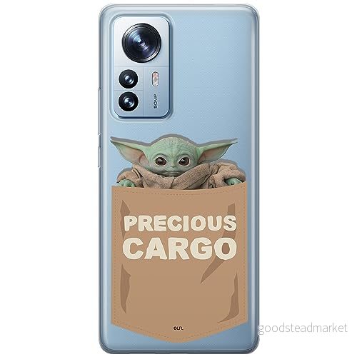ERT GROUP mobiltelefonfodral för Xiaomi 12 / 12X originalt och officiellt licensierat Star Wars mönster Baby Yoda 030 optimalt anpassad till formen på mobiltelefonen, gedeeltelijk transparant 5905511750978