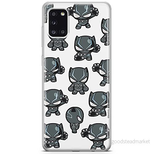 ERT GROUP mobiltelefonfodral för Samsung A31 originalt och officiellt licensierat Marvel mönster Black Panther 016 optimalt anpassad till formen på mobiltelefonen, fodral tillverkad av TPU plast 5904805230073