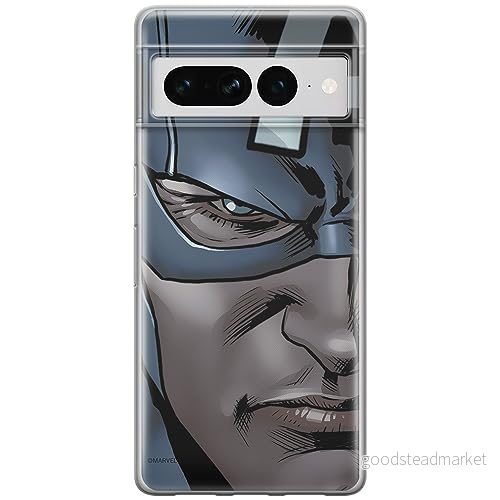 ERT GROUP mobiltelefonfodral för Google PIXEL 7 PRO originalt och officiellt licensierat Marvel mönster Captain America 020 anpassad till formen på mobiltelefonen, fodral tillverkad av TPU plast 5905795181994