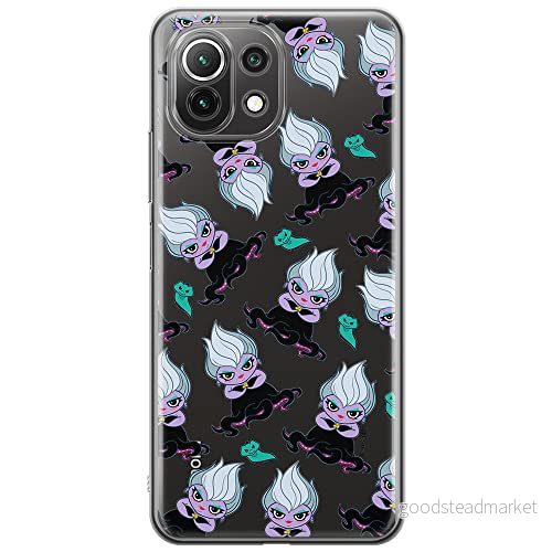 ERT GROUP mobiltelefonfodral för Xiaomi 11 LITE 4G/5G originalt och officiellt licensierat Disney mönster Ursula 005, gedeeltelijk transparant 5905131468185