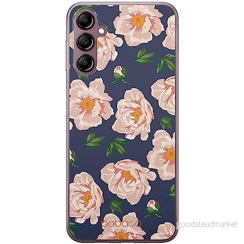 ERT GROUP mobiltelefonfodral för Samsung A14 4G/5G originalt och officiellt licensierat Babaco mönster Flowers 014 optimalt anpassad till formen på mobiltelefonen, fodral tillverkad av TPU plast 5905511824815
