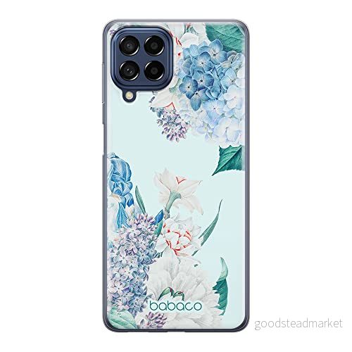 ERT GROUP mobiltelefonfodral för Samsung M53 5G originalt och officiellt licensierat Babaco mönster Flowers 027 optimalt anpassad till formen på mobiltelefonen, fodral tillverkad av TPU plast 5905511391348