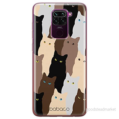 ERT GROUP mobiltelefonfodral för Xiaomi REDMI NOTE 9 originalt och officiellt licensierat Babaco mönster Cats 001 optimalt anpassad till formen på mobiltelefonen, fodral tillverkad av TPU plast 5905131056672