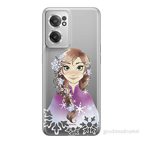 ERT GROUP mobiltelefonfodral för Oneplus NORD CE 2 originalt och officiellt licensierat Disney mönster Anna 001 optimalt anpassad till formen på mobiltelefonen, gedeeltelijk transparant 5905511282493