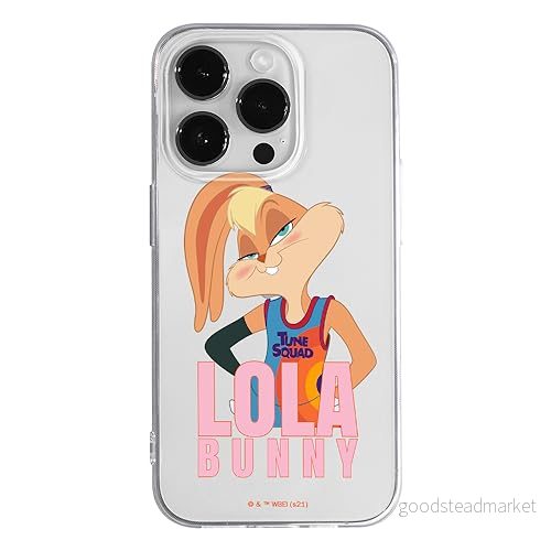 ERT GROUP mobiltelefonfodral för Iphone 14 PRO MAX originalt och officiellt licensierat Looney Tunes mönster Space Jam 021 optimalt anpassad till formen på mobiltelefonen, gedeeltelijk transparant 5905511055844