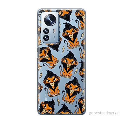 ERT GROUP mobiltelefonfodral för Xiaomi 12 / 12X originalt och officiellt licensierat Disney mönster Scar 002 optimalt anpassad till formen på mobiltelefonen, gedeeltelijk transparant 5905511492083