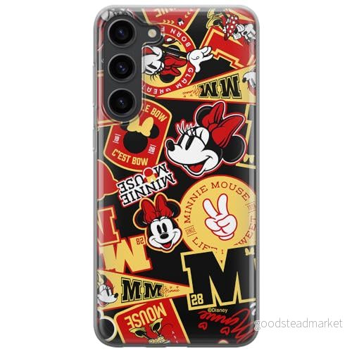 ERT GROUP mobiltelefonfodral för Samsung S23 originalt och officiellt licensierat Disney mönster Minnie 074 optimalt anpassad till formen på mobiltelefonen, fodral tillverkad av TPU plast 5905795026516