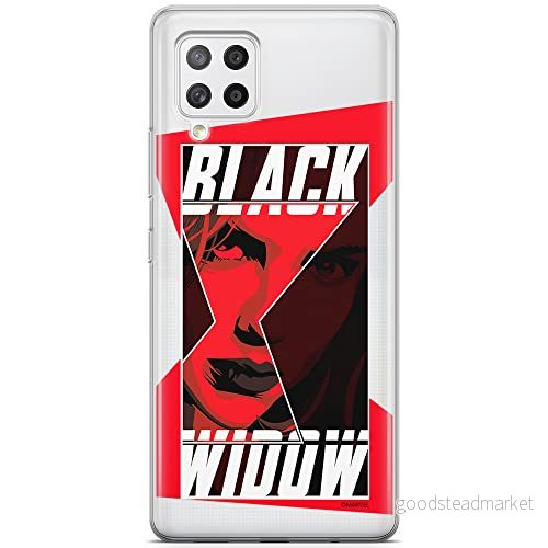 ERT GROUP mobiltelefonfodral för Samsung A42 5G originalt och officiellt licensierat Marvel mönster Black Widow 012 optimalt anpassad till formen på mobiltelefonen, gedeeltelijk transparant 5903040252895