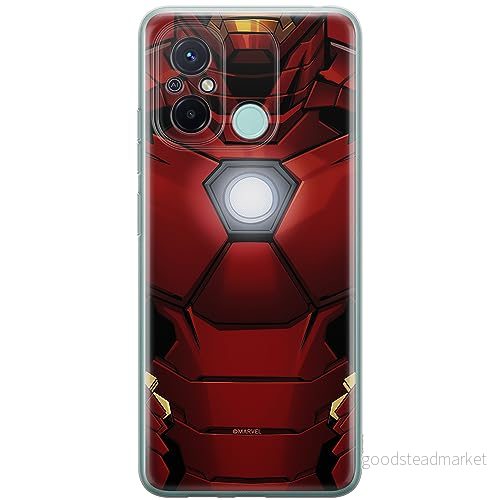 ERT GROUP mobiltelefonfodral för Xiaomi REDMI 12C/ 11A originalt och officiellt licensierat Marvel mönster Iron Man 020 anpassad till formen på mobiltelefonen, fodral tillverkad av TPU plast 5905511853983