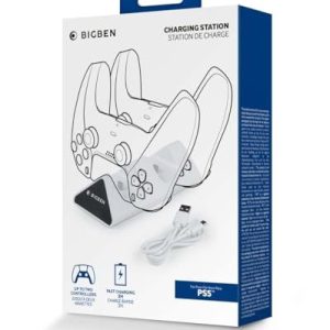 USB C laddningsstation för de officiella Dualsense PS5 kontrollerna 3665962006414 USB C laddningsstation för de officiella Dualsense PS5 kontrollerna 3665962006414