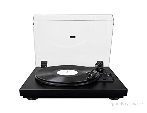 Pro Ject Automat A1, helautomatisk skivspelare med phono förförstärkare, elektronisk 33/45 växling och förinställd OM10 pickup, svart 9120122291672