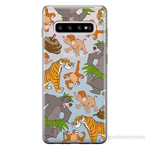 ERT GROUP mobiltelefonfodral för Samsung S10 PLUS originalt och officiellt licensierat Disney mönster Jungle Book 003 optimalt anpassad till formen på mobiltelefonen, gedeeltelijk transparant 5905131782151