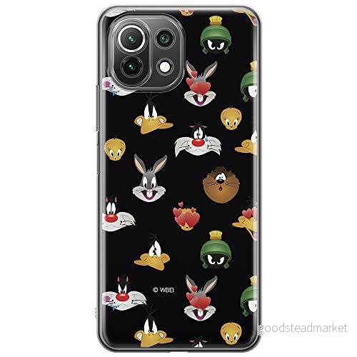 ERT GROUP mobiltelefonfodral för Xiaomi 11 LITE 4G/5G originalt och officiellt licensierat Looney Tunes mönster 007, fodral tillverkad av TPU plast 5903932702767