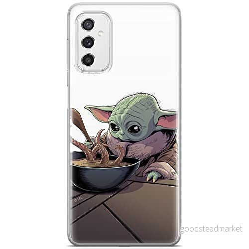 ERT GROUP mobiltelefonfodral för Samsung M52 5G originalt och officiellt licensierat Star Wars mönster Baby Yoda 027 optimalt anpassad till formen på mobiltelefonen, fodral tillverkad av TPU plast 5904805493812