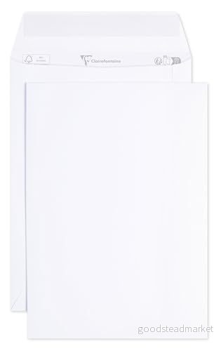 Clairefontaine Aida 8242 C 500 kartong fodral självhäftande lim 16,2 x 22,9 cm 120 g vit 3329680824209