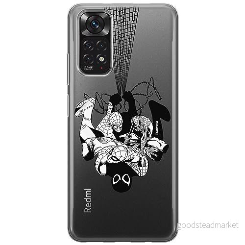ERT GROUP mobiltelefonfodral för Xiaomi REDMI NOTE 11 4G/ 11S 4G originalt och officiellt licensierat Marvel mönster Spider Man 043 anpassad till formen på mobiltelefonen, gedeeltelijk transparant 5905795019310