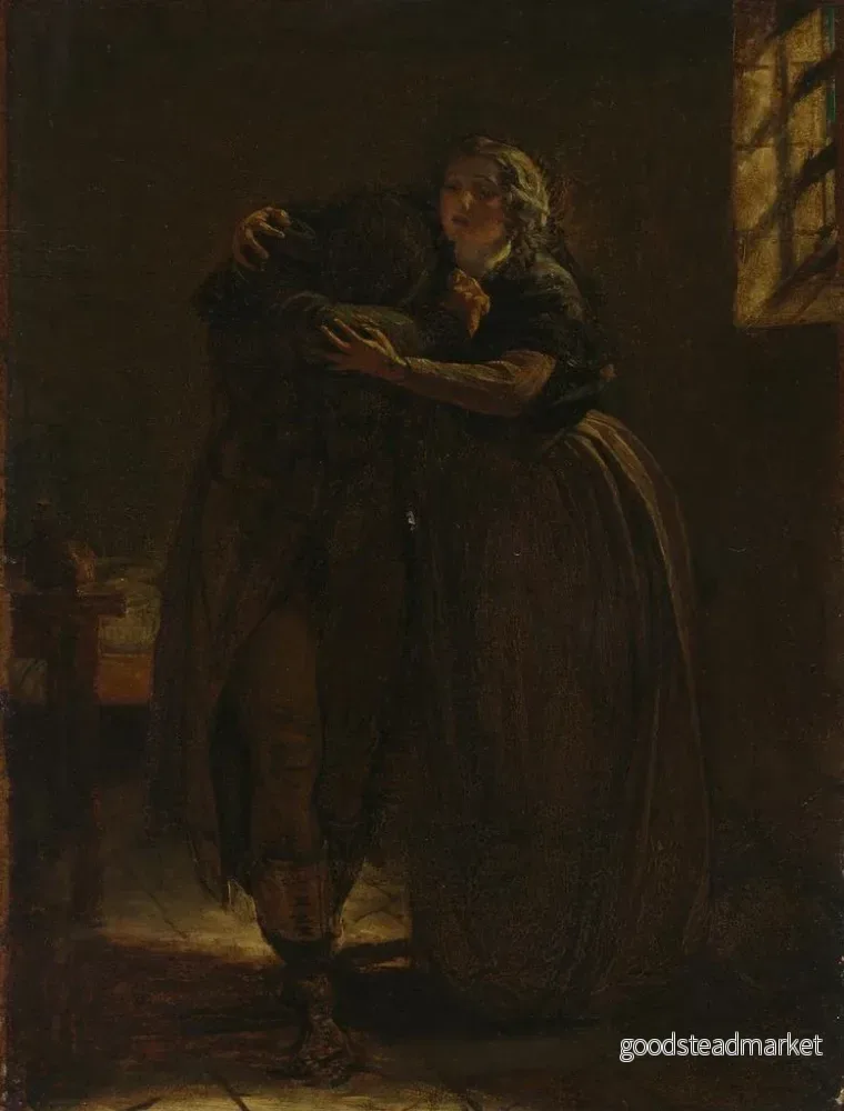 Målning Studie för att vila i denna barm, min kära plågade - Augustus Leopold Egg | Konsttryck - Bild 2