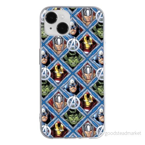 ERT GROUP mobiltelefonfodral för Apple Iphone 14 originalt och officiellt licensierat Marvel mönster Avengers 004 optimalt anpassad till formen på mobiltelefonen, fodral tillverkad av TPU plast 5905131887986