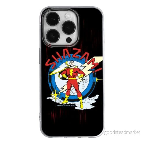 ERT GROUP mobiltelefonfodral för Apple Iphone 14 PRO originalt och officiellt licensierat DC mönster Shazam 003 optimalt anpassad till formen på mobiltelefonen, fodral tillverkad av TPU plast 5905131922991