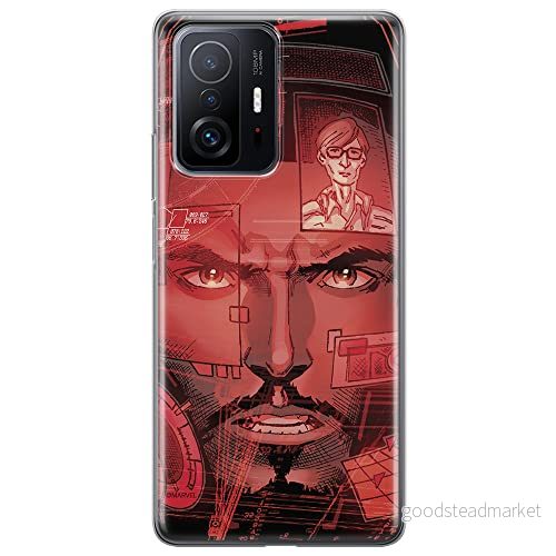 ERT GROUP mobiltelefonfodral för Xiaomi 11T 5G / PRO originalt och officiellt licensierat Marvel mönster Iron Man 016 anpassad till formen på mobiltelefonen, fodral tillverkad av TPU plast 5904805562600