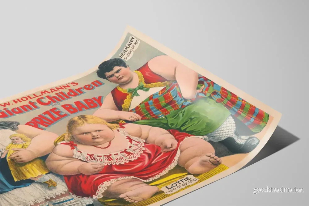 Vintageposter W. Hollmanns Jättesöner och Pris Baby Väggdekoration - Bild 2