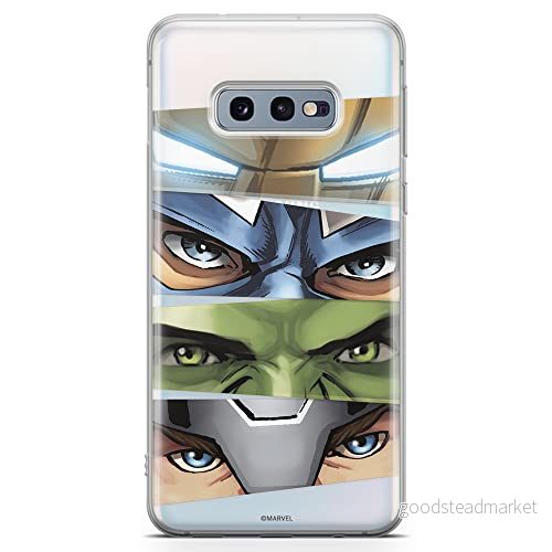 ERT GROUP mobiltelefonfodral för Samsung S10e originalt och officiellt licensierat Marvel mönster Avengers 006 optimalt anpassad till formen på mobiltelefonen, gedeeltelijk transparant 5904805506864