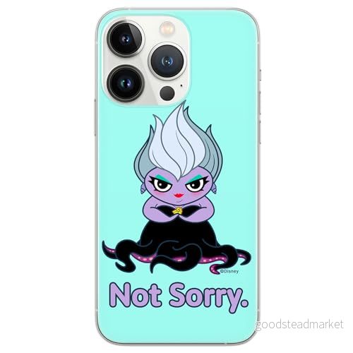 ERT GROUP mobiltelefonfodral för Iphone 13 PRO MAX originalt och officiellt licensierat Disney mönster Ursula 004 optimalt anpassad till formen på mobiltelefonen, fodral tillverkad av TPU plast 5905131459169