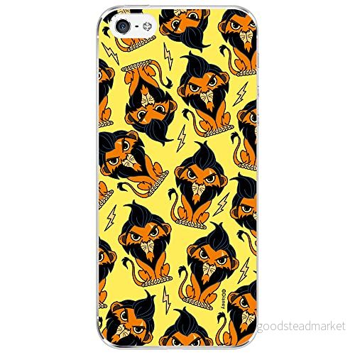 ERT GROUP mobiltelefonfodral för Iphone 5/5S/SE originalt och officiellt licensierat Disney mönster Scar 002 optimalt anpassad till formen på mobiltelefonen, fodral tillverkad av TPU plast 5905131444318
