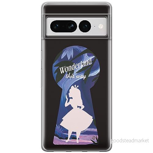 ERT GROUP mobiltelefonfodral för Google PIXEL 7 PRO originalt och officiellt licensierat Disney mönster Alice 007 optimalt anpassad till formen på mobiltelefonen, fodral tillverkad av TPU plast 5905795161828