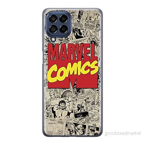 ERT GROUP mobiltelefonfodral för Samsung M53 5G originalt och officiellt licensierat Marvel mönster 004 optimalt anpassad till formen på mobiltelefonen, fodral tillverkad av TPU plast 5905511381660