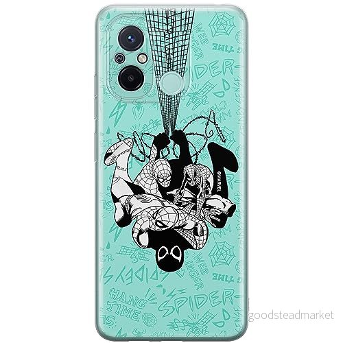 ERT GROUP mobiltelefonfodral för Xiaomi REDMI 12C/ 11A originalt och officiellt licensierat Marvel mönster Spider Man 043 anpassad till formen på mobiltelefonen, fodral tillverkad av TPU plast 5905795020170
