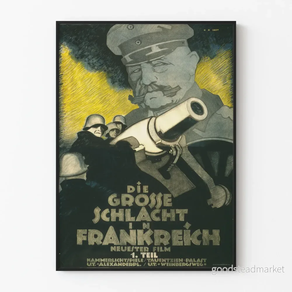 Väggdekorationsposter Die Grosse Schlacht i Frankrike