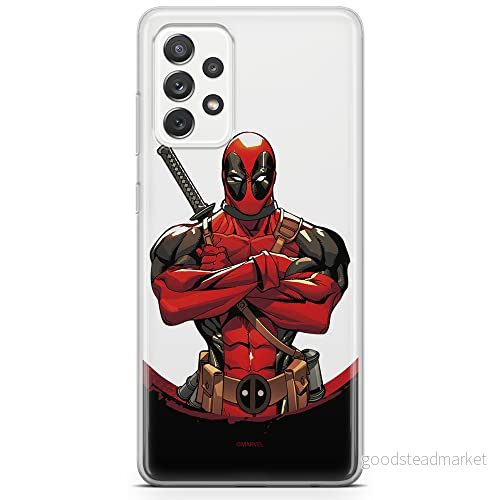 ERT GROUP mobiltelefonfodral för Samsung A73 5G originalt och officiellt licensierat Marvel mönster Deadpool 006 optimalt anpassad till formen på mobiltelefonen, gedeeltelijk transparant 5904805521522