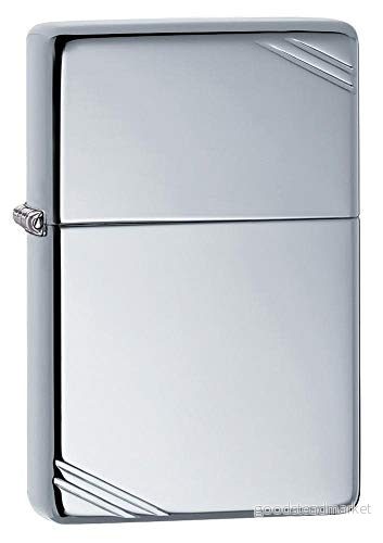 Zippo 260 24095 hexagon design bensintändare, mässing, krom, hög polerad 41689112608 Zippo 260 24095 hexagon design bensintändare, mässing, krom, hög polerad 41689112608