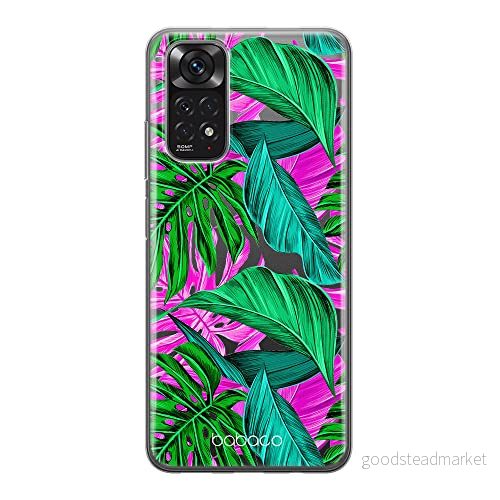 ERT GROUP mobiltelefonfodral för Xiaomi REDMI NOTE 11S 4G / 11 originalt och officiellt licensierat Babaco mönster Plants 004, gedeeltelijk transparant 5905511561482