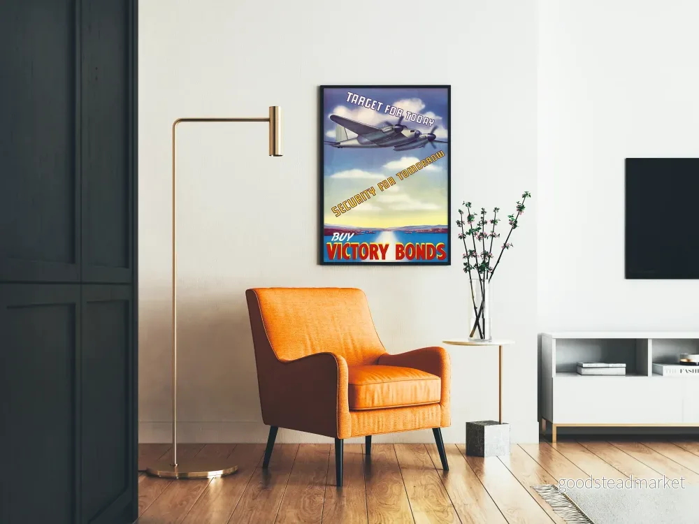Vintageposter av Segelflygplan och Vinstobligation för väggdekoration - Bild 2
