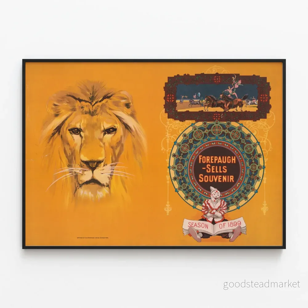 Vintageposter Forepaugh Sells Souvenir Säsong 1899