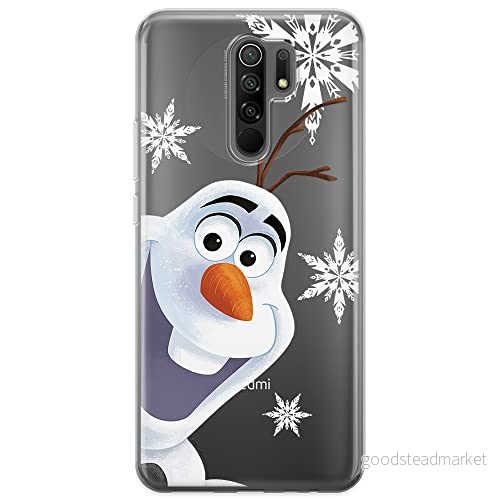 ERT GROUP mobiltelefonfodral för Xiaomi REDMI 9 originalt och officiellt licensierat Disney mönster Olaf 002 optimalt anpassad till formen på mobiltelefonen, gedeeltelijk transparant 5903040287736