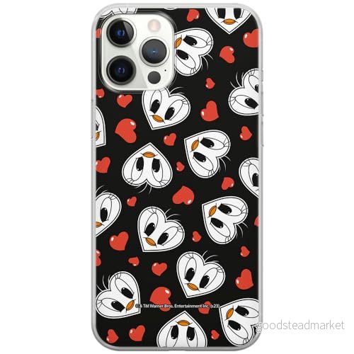 ERT GROUP mobiltelefonfodral för Iphone 12 PRO MAX originalt och officiellt licensierat Looney Tunes mönster Tweety 018 anpassad till formen på mobiltelefonen, fodral tillverkad av TPU plast 5905795121501