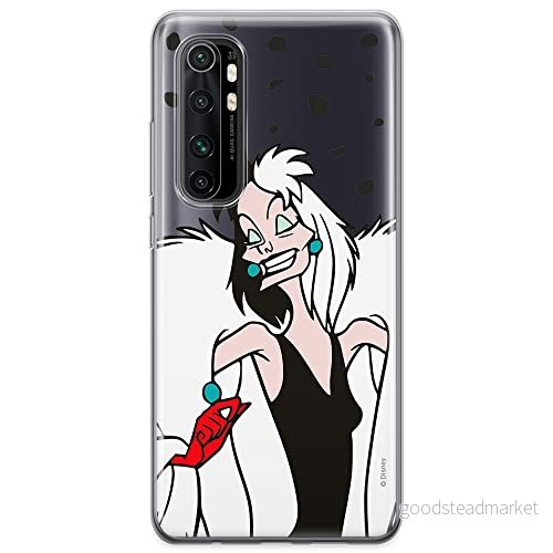 ERT GROUP mobiltelefonfodral för Xiaomi MI NOTE 10 Lite originalt och officiellt licensierat Disney mönster Cruella 004 optimalt anpassad till formen på mobiltelefonen, gedeeltelijk transparant 5904805590931