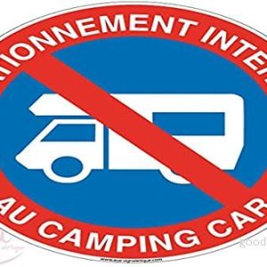 AUA SIGNALETIQUE parkeringsskylt förbjuden vid campingbil Ø 330 mm, PVC 1,5 mm 3666180267595 AUA SIGNALETIQUE parkeringsskylt förbjuden vid campingbil Ø 330 mm, PVC 1,5 mm 3666180267595