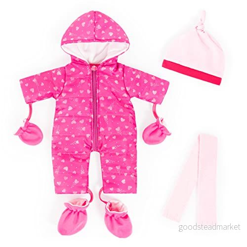 Bayer Design 84209AA dockkläder, för dockor 38 42 cm, rosa 4003336842098
