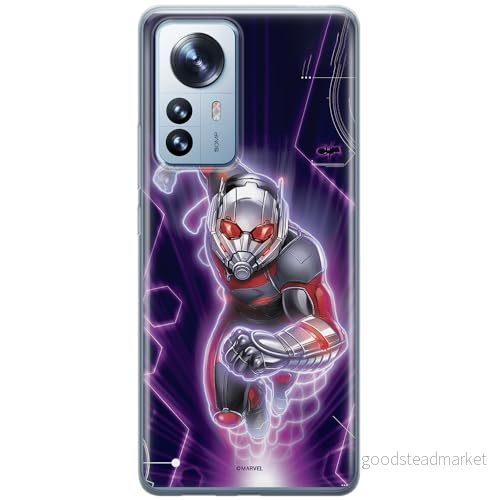 ERT GROUP mobiltelefonfodral för Xiaomi 12 PRO originalt och officiellt licensierat Marvel mönster Ant Man 001 optimalt anpassad till formen på mobiltelefonen, fodral tillverkad av TPU plast 5905511515959