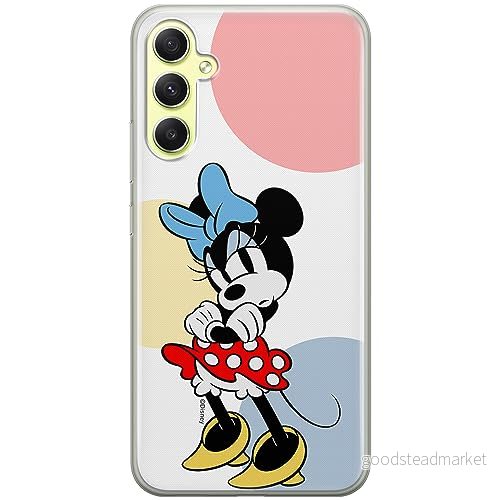ERT GROUP mobiltelefonfodral för Samsung A34 5G originalt och officiellt licensierat Disney mönster Minnie 078 optimalt anpassad till formen på mobiltelefonen, fodral tillverkad av TPU plast 5905795030766