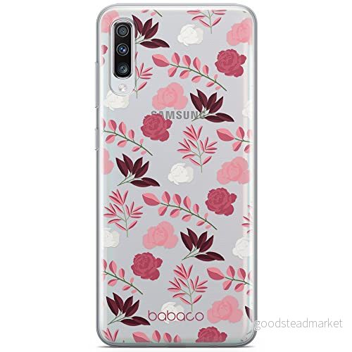 ERT GROUP mobiltelefonfodral för Samsung A70 originalt och officiellt licensierat Babaco mönster Flowers 020 optimalt anpassad till formen på mobiltelefonen, gedeeltelijk transparant 5903932639759