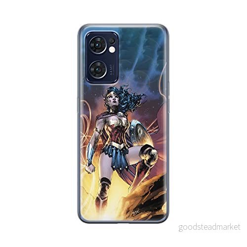 ERT GROUP mobiltelefonfodral för Oppo RENO 7 5G originalt och officiellt licensierat DC mönster Wonder Woman 001 optimalt anpassad till formen på mobiltelefonen, fodral tillverkad av TPU plast 5905511301286