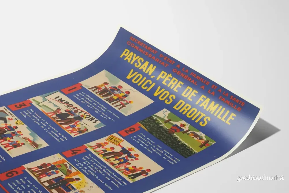 Vintageposter för Fattigböndens Fader och Familjeförsörjare - Bild 3